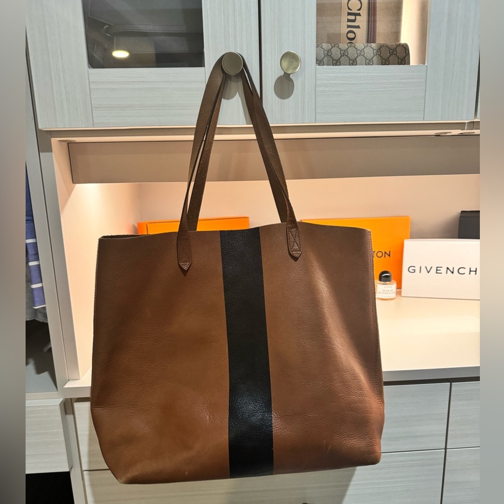 Madewell leather tote bag